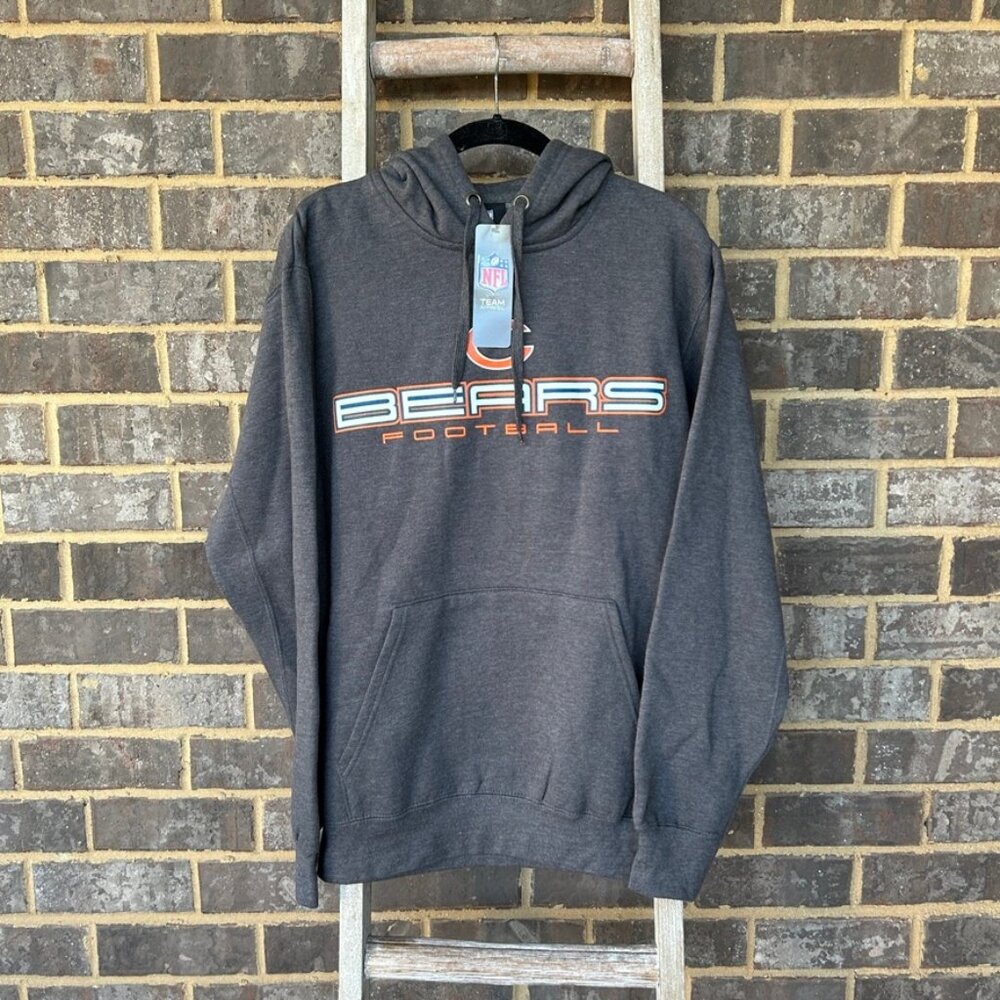 NFL Team Apparel Chicago Bears mens hoodie sweatshirt with front pocket